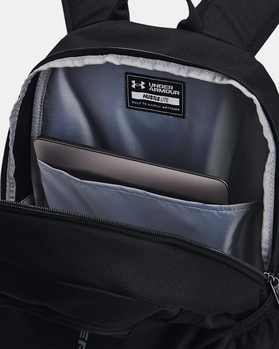 UA Hustle Lite Backpack, Black, pdpMainDesktop image number 3